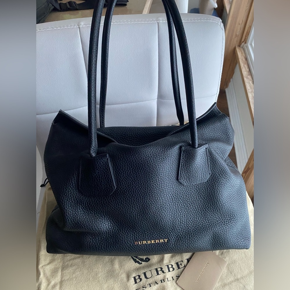 Burberry Black Leather Bag